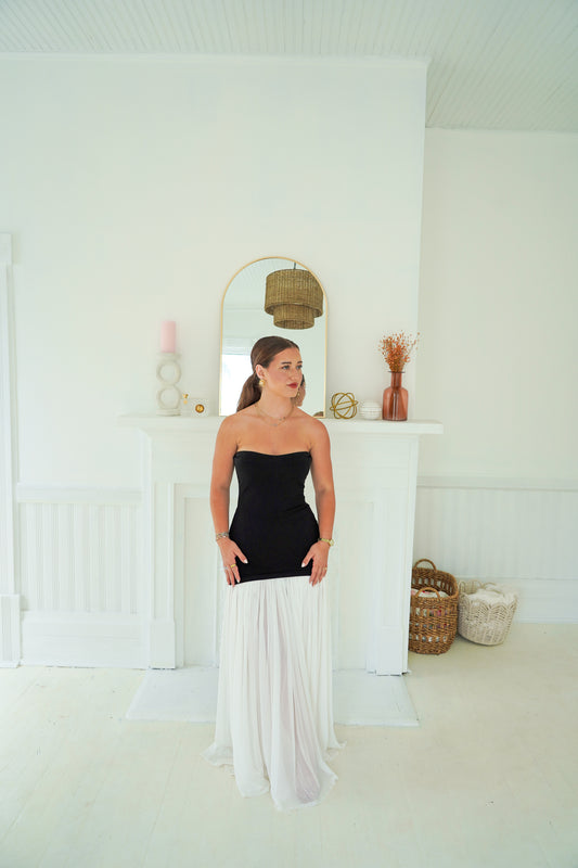 Black & Blanche Formal Dress