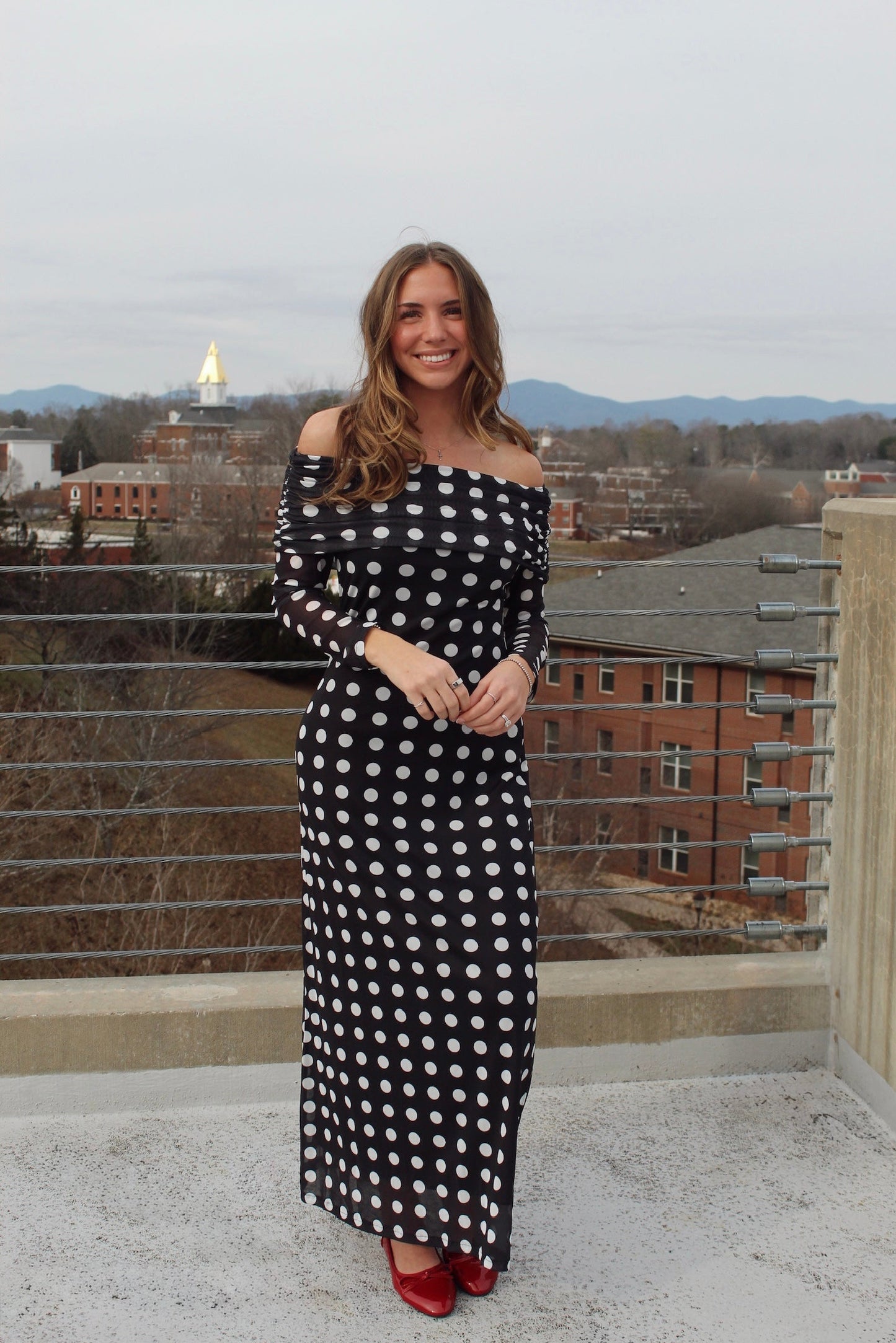 Lovers Lane Polka Dot Dress