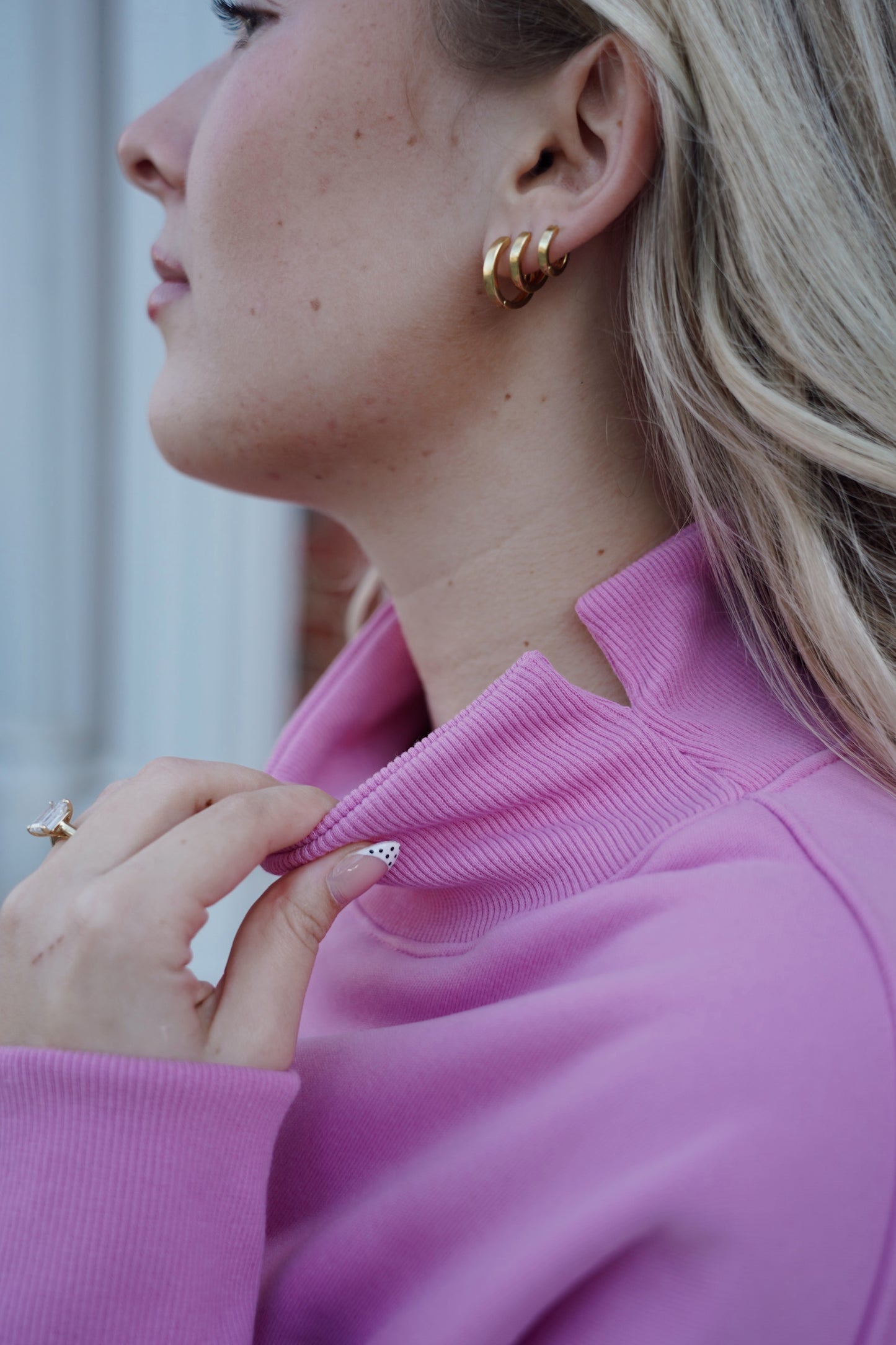 GOLDMAR Mock Neck Sweatshirt