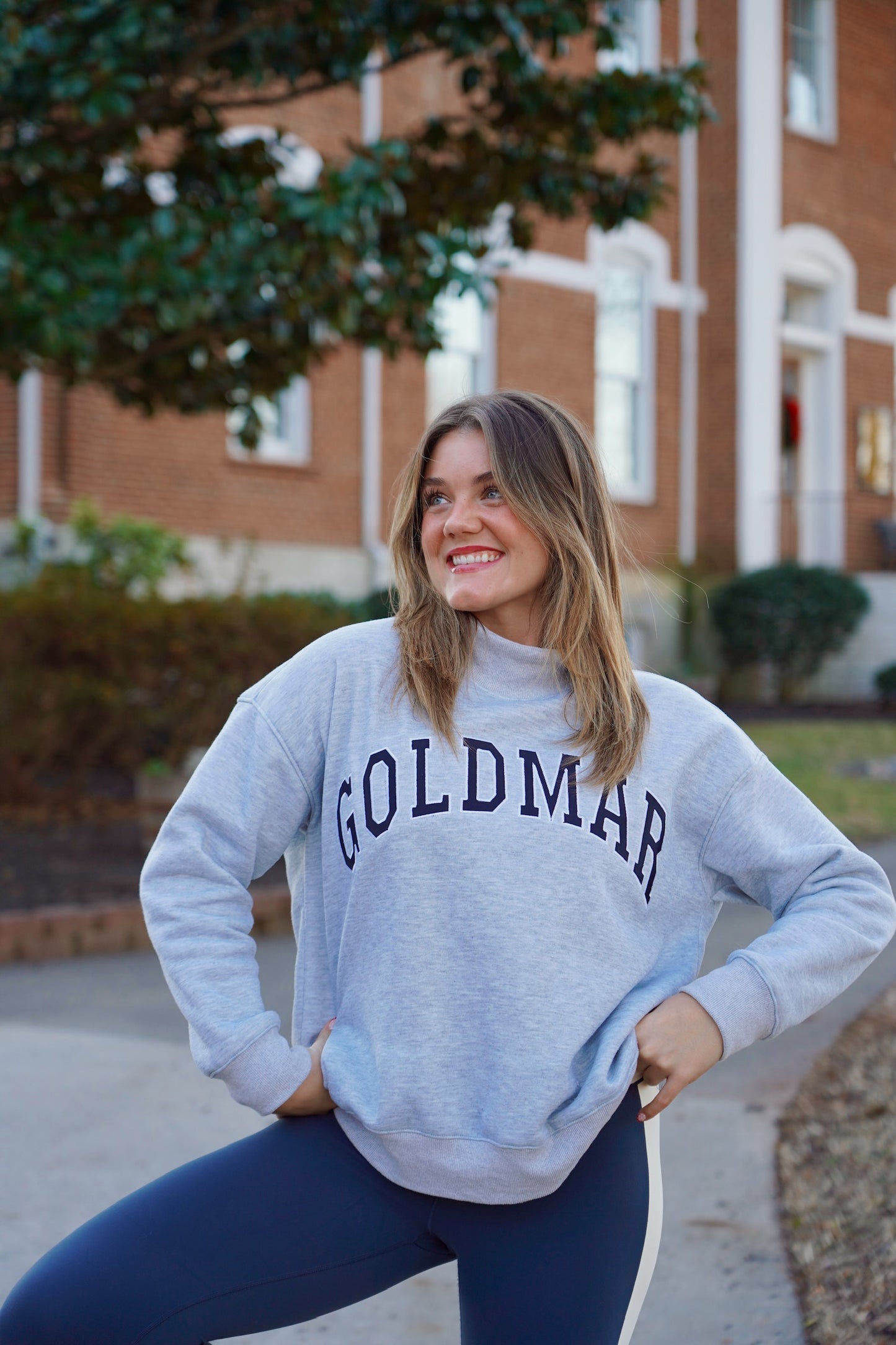 GOLDMAR Mock Neck Sweatshirt